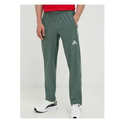 Tréninkové kalhoty adidas Performance pánské, zelená barva, s potiskem 72308023