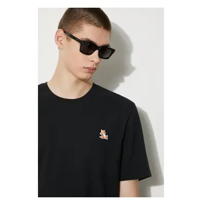 Bavlněné tričko Maison Kitsuné Chillax Fox Patch Regular Tee Shirt 92249429