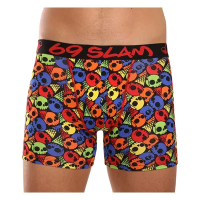 Pánské boxerky 69SLAM fit bamboo SKULL CONE (MPBSKC-BB) 94815346