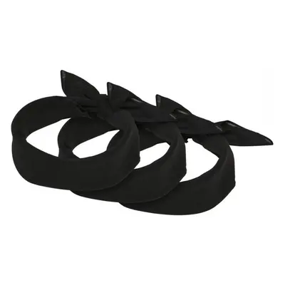 URBAN CLASSICS Bandana 3-Pack - black/black 53190266