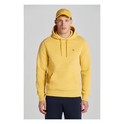 MIKINA GANT REG SHIELD HOODIE PARCHMENT YELLOW 84605880