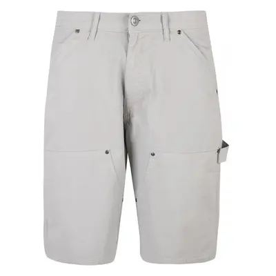 URBAN CLASSICS Double Knee Carpenter Shorts - lightasphalt 83972503