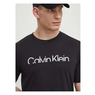 Tričko Calvin Klein Performance černá barva, s potiskem 90507316