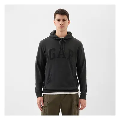 Mikina GAP French Terry Pullover Logo Hoodie Moonless Night S 91671697