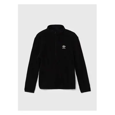 Dětská mikina adidas Originals POLAR FLEECE HZ černá barva, hladká, 94853488