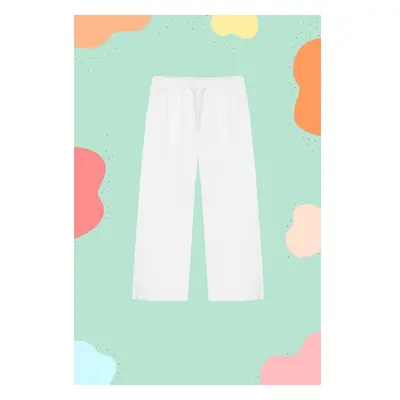 Trendyol White Girl White Cotton Denim Pants Jeans 95690161