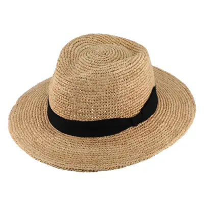 Fiebig Fedora Raffia - slaměný béžový klobouk - Bestseller 81264813