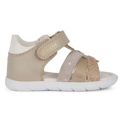 Dětské sandály Geox SANDAL ALUL zlatá barva 90048404