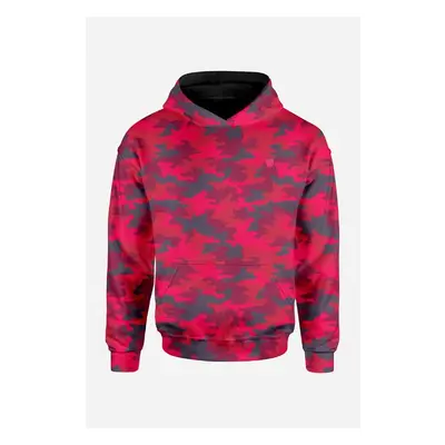 UTOPY Pánská Dámská sportovní mikina Art of Camo Red full print 95688048