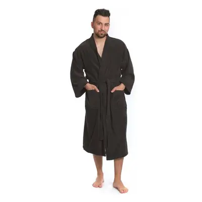 Interkontakt Pánský župan model KIMONO 05 Black Chocolate 51136801