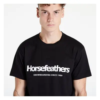 Tričko Horsefeathers Quarter T-Shirt Black M 51995282