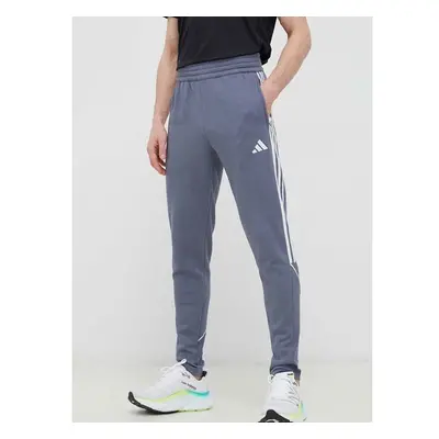 Tepláky adidas Performance Tiro 23 šedá barva, s aplikací 83059023