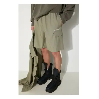 Bavlněné šortky MKI MIYUKI ZOKU Ripstop Cargo Shorts zelená barva, 94874757