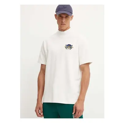 Bavlněné tričko adidas Originals béžová barva, s aplikací, IX6773 95223755