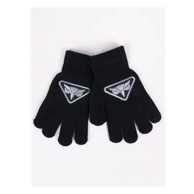 Yoclub Kidss Boys Five-Finger Gloves RED-0233C-AA5B-001 75791786