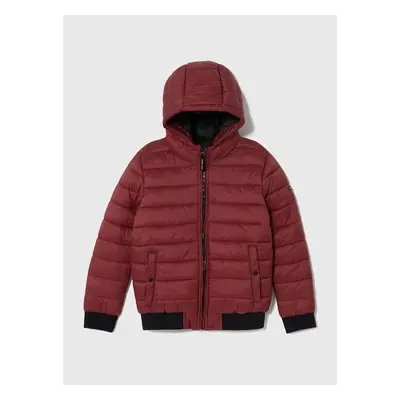 Dětská bunda Pepe Jeans Outerw Heavy vínová barva 84712656