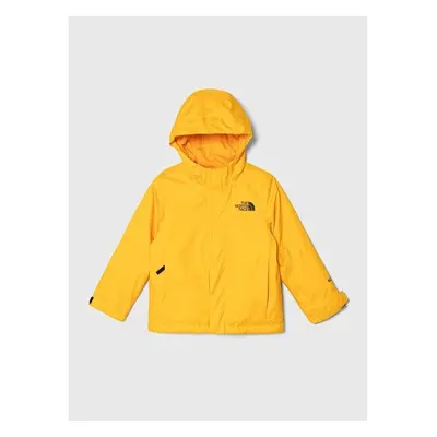 Dětská bunda The North Face SNOWQUEST JACKET žlutá barva 86864020