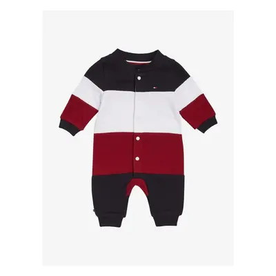 Červeno-modré dětské pruhované body Tommy Hilfiger - Holky 86442518