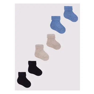 Yoclub Kidss Baby Boys Turn Cuff Cotton Socks 3-Pack SKA-0009C-0000 92107108