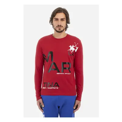 TRIČKO LA MARTINA MAN T-SHIRT L/S PEACHED COTTON 86336405