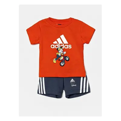 Dětská bavlněná souprava adidas x Disney, I DY MM T SET červená barva, 96044737