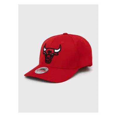 Čepice s vlněnou směsí Mitchell&Ness Chicago Bulls červená barva, s 83072085