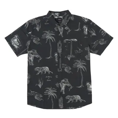 KOŠIE RVCA TROPIC WINDS S/S - černá - 91140260