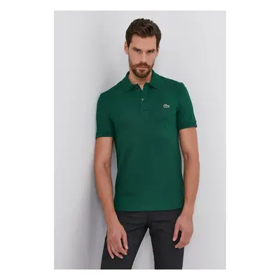 Bavlněné polo tričko Lacoste zelená barva, PH4012.-132 84952009