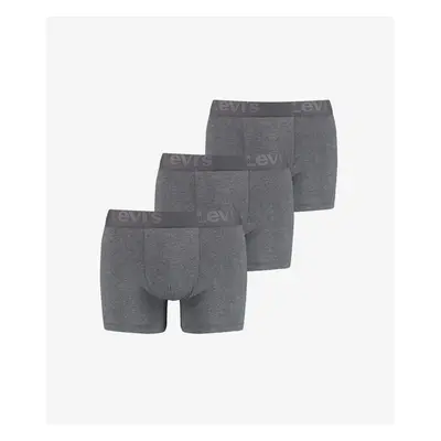 Levis 3PACK pánské boxerky Levis šedé 76363828