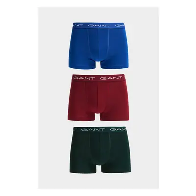 SPODNÍ PRÁDLO GANT TRUNK 3-PACK TARTAN GREEN 85097933