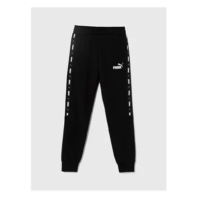 Dětské tepláky Puma ESS Tape Sweatpants TR cl černá barva, s potiskem 91545338