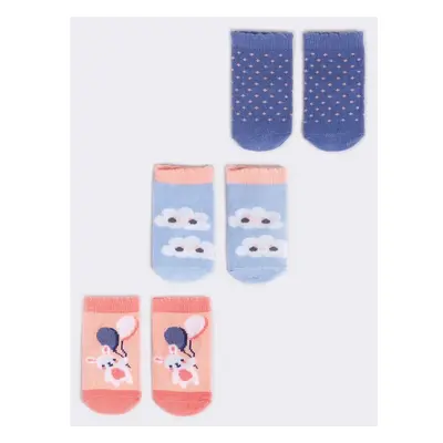 Yoclub Kidss 3Pack Baby Girls Socks SKA-0110G-AA30-001 78935928