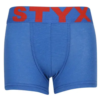 Dětské boxerky Styx sportovní guma modré (GJ967) 4-5 let 81369542