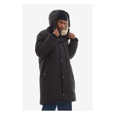 Bunda A.P.C. Parka Hector COEZV-H30179 BLACK pánská, černá barva, 84016030