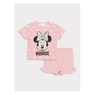 LC Waikiki Crew Neck Short Sleeve Minnie Mouse Printed Baby Girl T 84488476