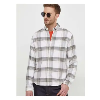 Bavlněná košile Pepe Jeans PERRY bílá barva, regular, s límečkem 89070268