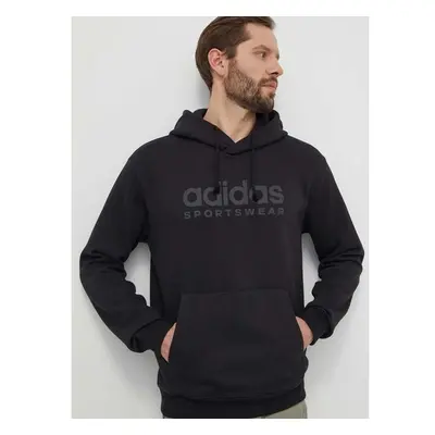 Mikina adidas pánská, černá barva, s kapucí, s aplikací, IW1202 90707133