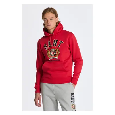 MIKINA GANT CREST SWEAT HOODIE RICH RED 84606470