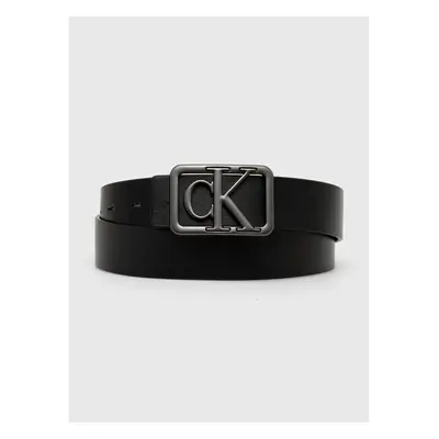 Oboustranný pásek Calvin Klein Jeans pánský, černá barva, K50K511820 90369647