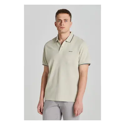 POLOKOŠILE GANT TIPPING SS PIQUE RUGGER SILKY BEIGE 90156466