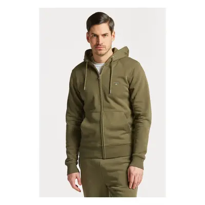 MIKINA GANT D1. THE ORIGINAL FULL ZIP HOODIE JUNIPER GREEN 76936395