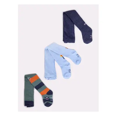 Yoclub Kidss Boys Cotton Tights 3-Pack RAB-0003C-AA00-010 73879235