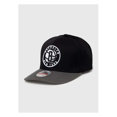 Čepice s vlněnou směsí Mitchell&Ness Brooklyn Nets černá barva, s 83072393