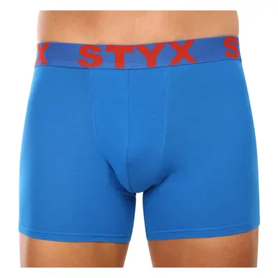 Pánské boxerky Styx long sportovní guma modré (U1167) 83340437