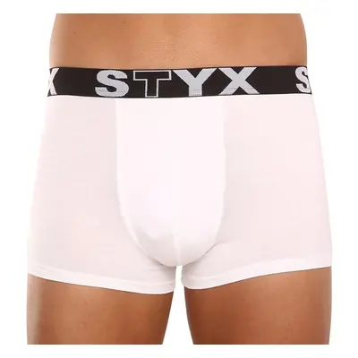 Pánské boxerky Styx sportovní guma bílé (G1061) 44606117