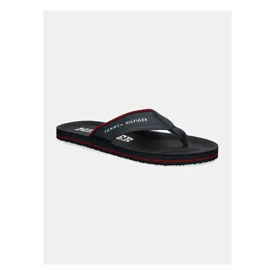 Žabky Tommy Hilfiger COMFORT HILFIGER BEACH SANDAL pánské, tmavomodrá 96248363