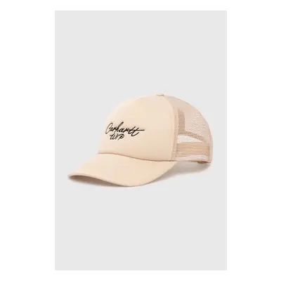 Kšiltovka Carhartt WIP Signature Trucker Cap béžová barva, s aplikací, 95192988