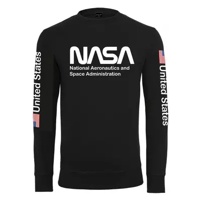 Pánská mikina Mister Tee NASA US Crewneck - černá 60180694