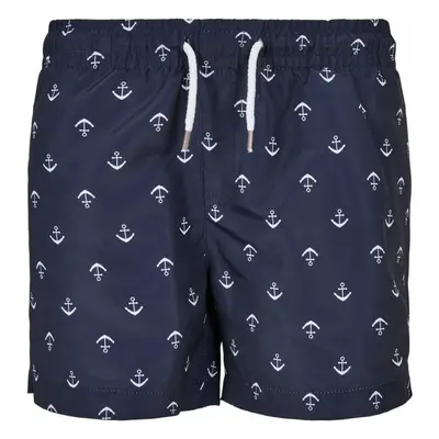 URBAN CLASSICS Boys Pattern Swim Shorts - anchor/navy 71707853