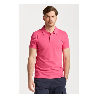 POLOKOŠILE GANT ORIGINAL SLIM PIQUE SS RUGGER HYPER PINK 77244257